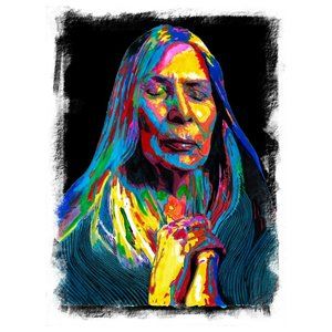 Joni Mitchell Singer Jazz Folk Rock Pop Music Poster Print Wall Art 18x24